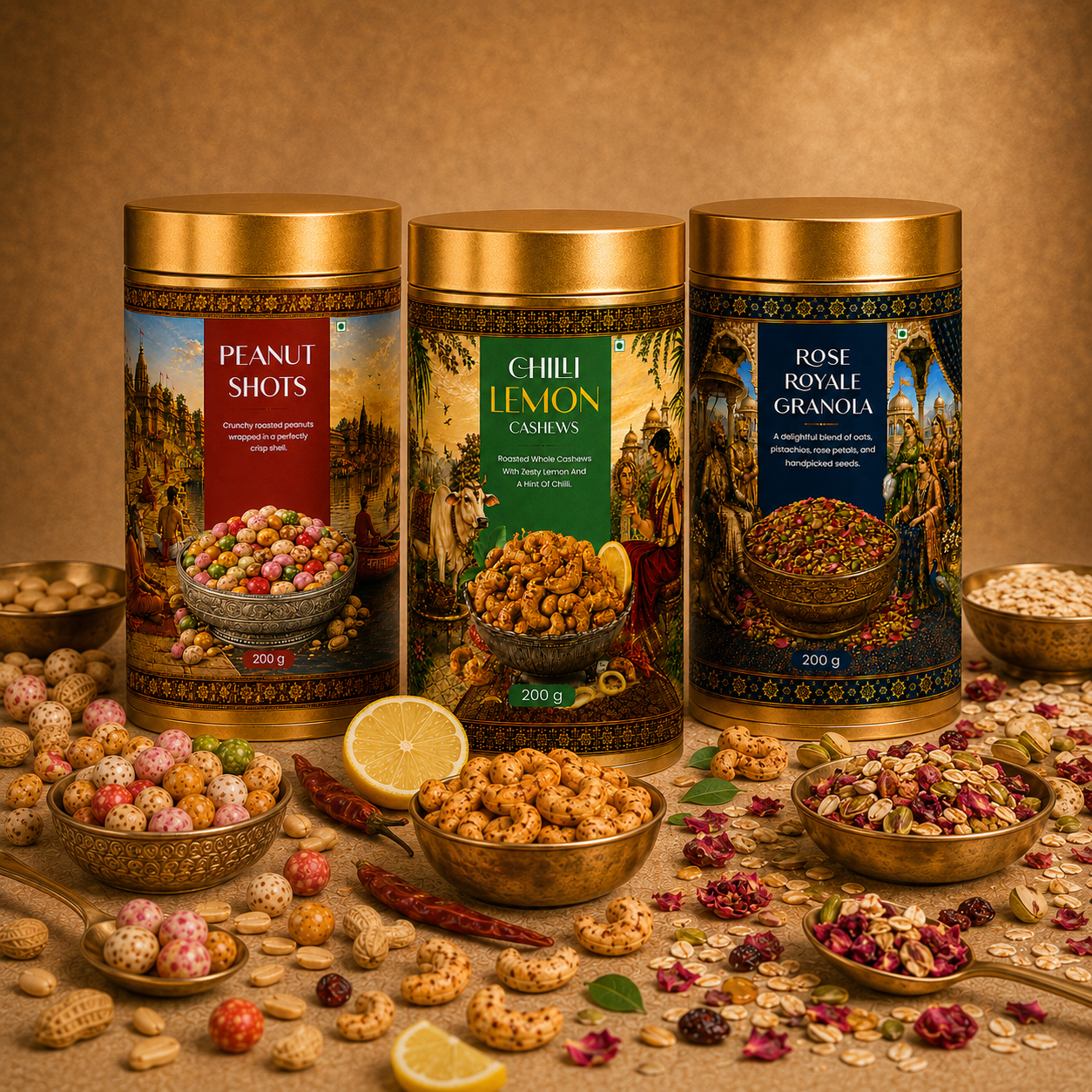 Peanuts + Cashew + Hazel