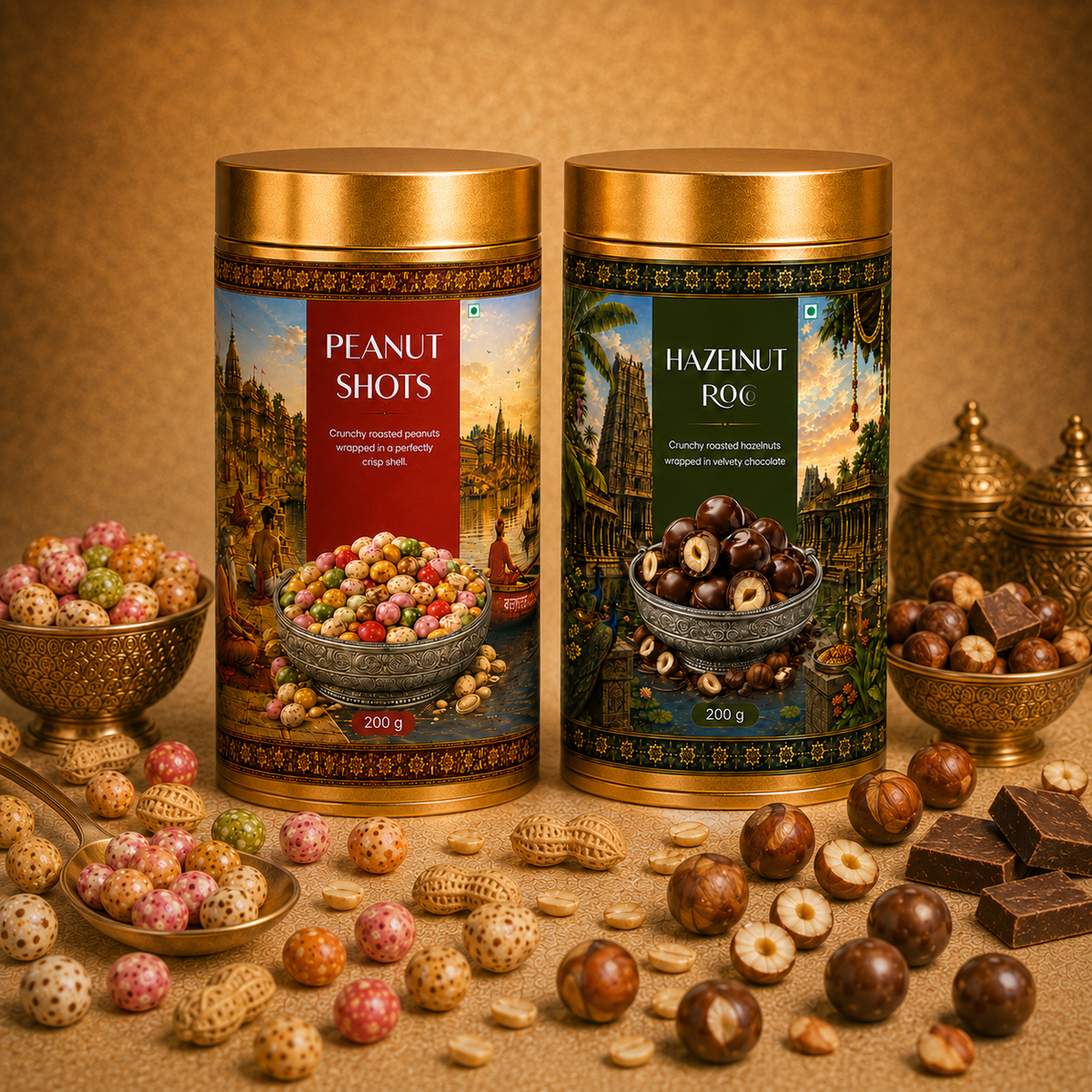 Peanuts Masala + Hazel Nut