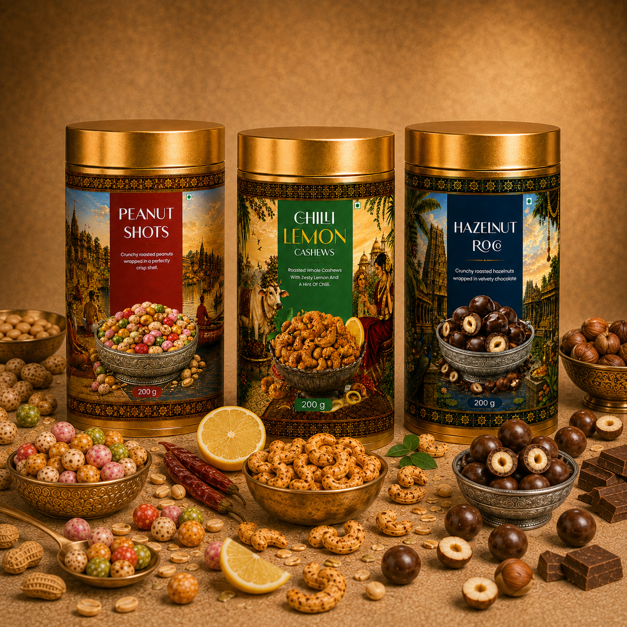 Peanuts + Cashew + Rose