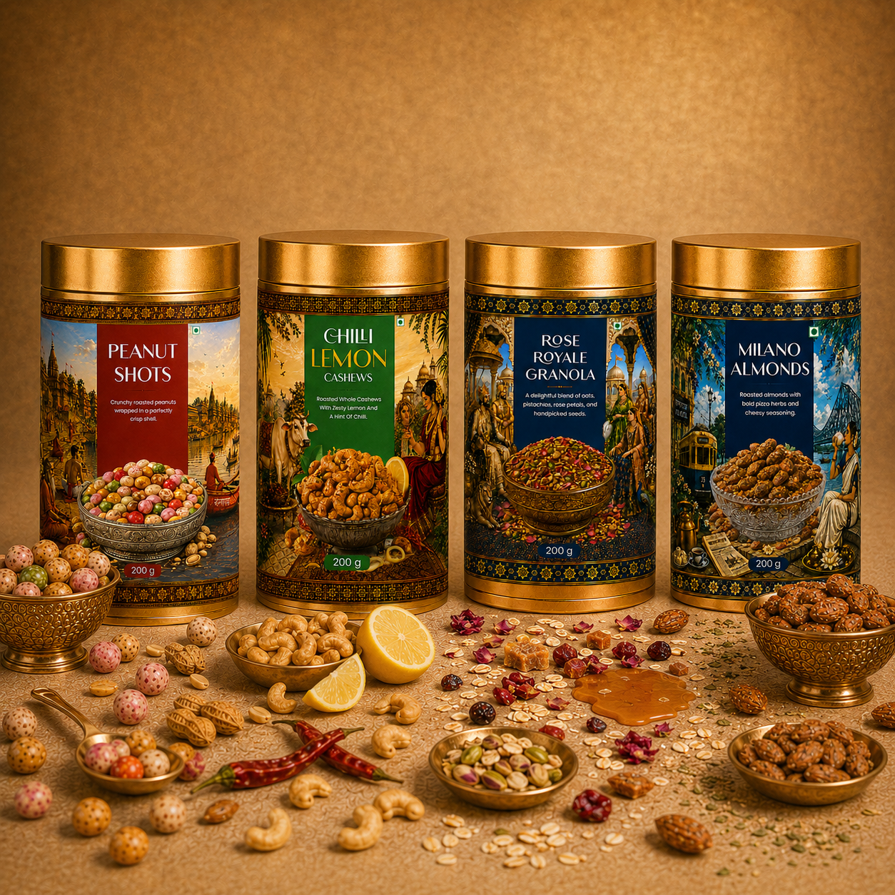 Peanuts + Cashew + Rose + Almond