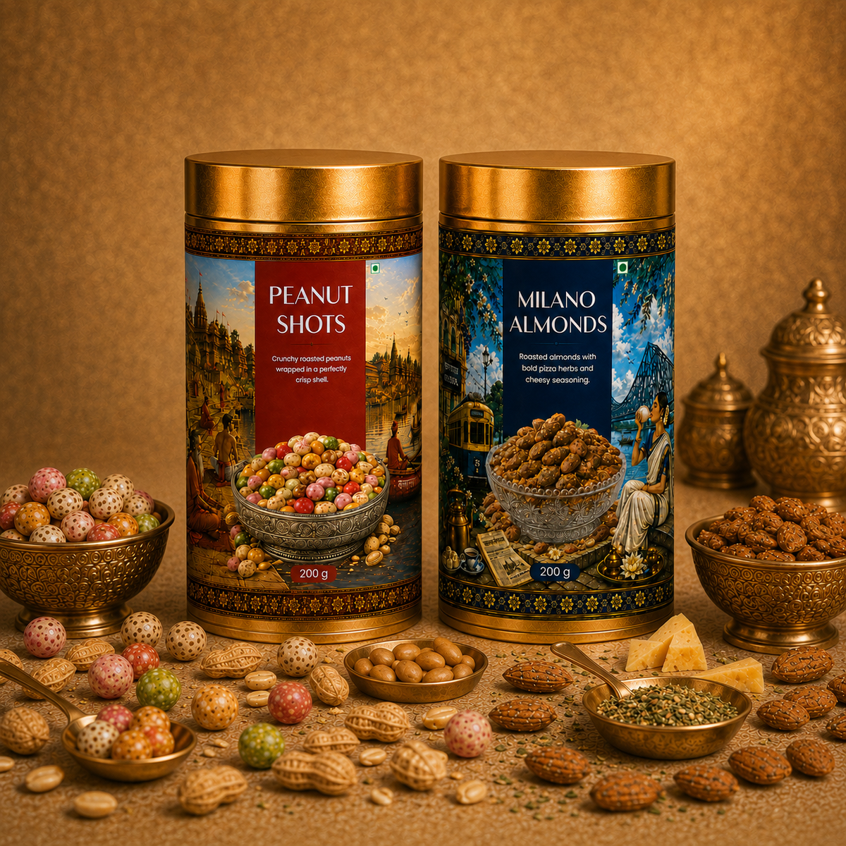 Peanut Shots + MILANO ALMONDS